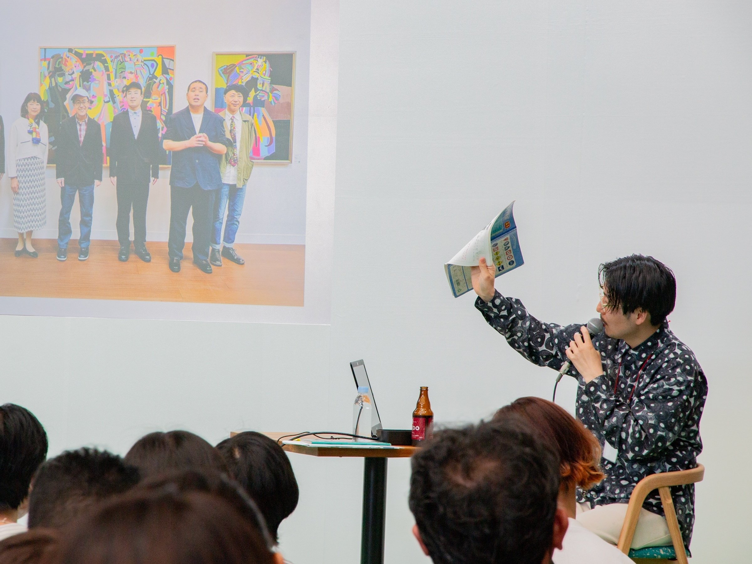 ヘラルボニー 黒丸柄シャツ ヘラルボニー 黒丸柄シャツ ファッション｜ヘラルボニー