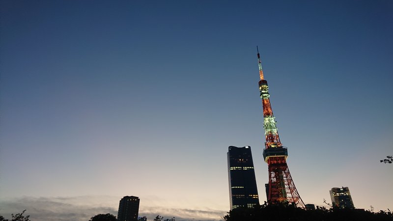 東京タワーのとなりビルは日本一高いビルで、最近完成したとテレビで見ました！