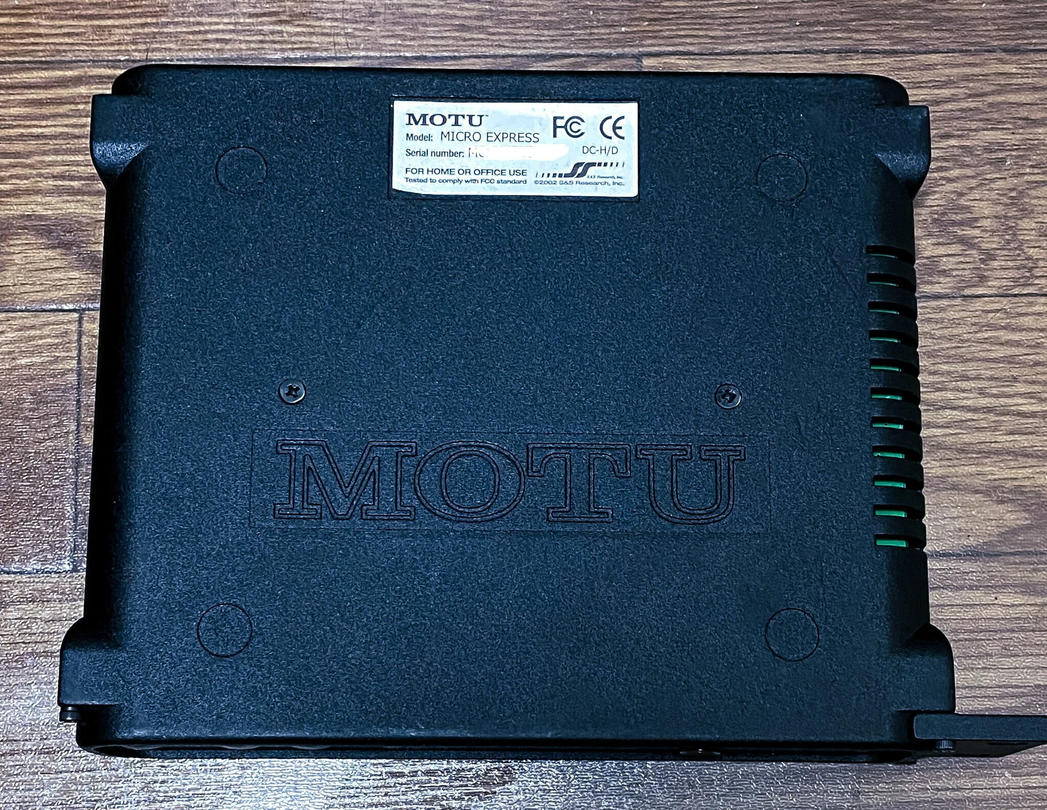 不具合のため、MOTU MicroExpressの電池交換したら直ったお話です
