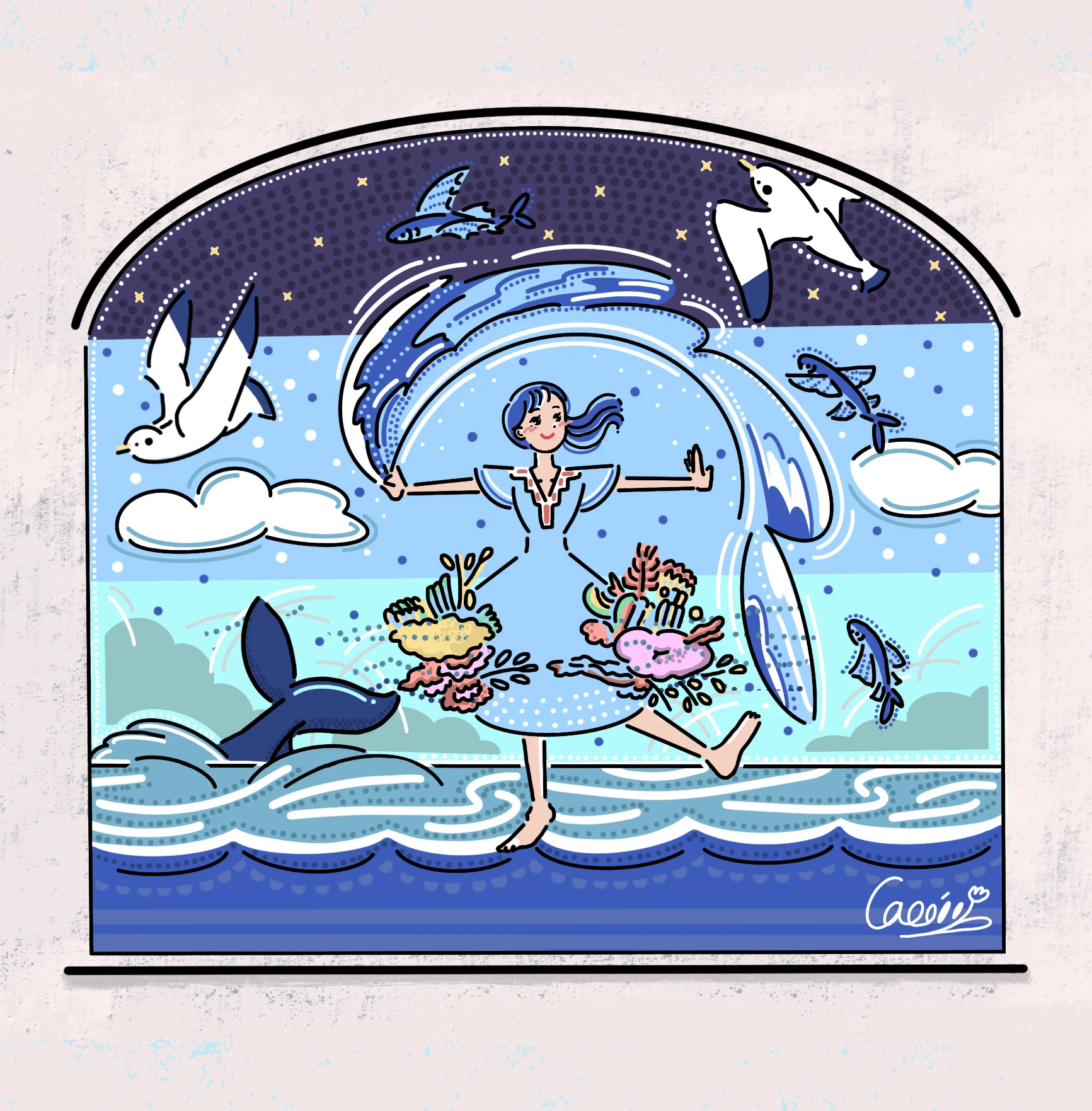人魚のうたは、聞いてはいけない。|caco|イラストレーター 人魚のうたは、聞いてはいけない。|caco|イラストレーター