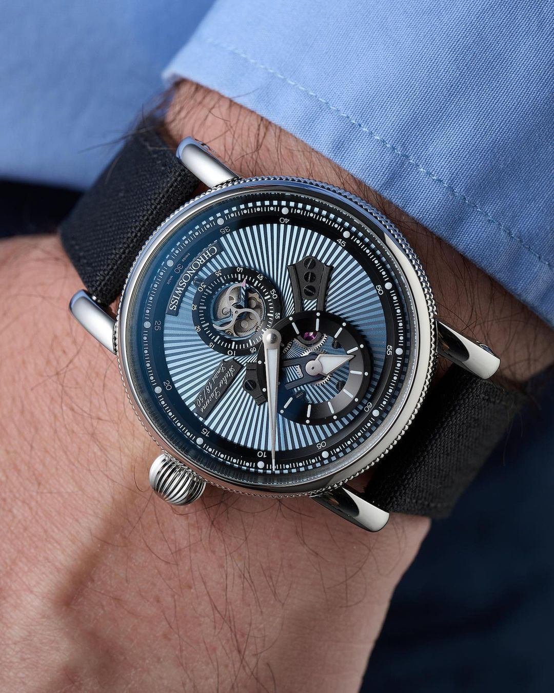 オープンギア・フリーズ CH-8753.1-LBBK｜CHRONOSWISS クロノスイス