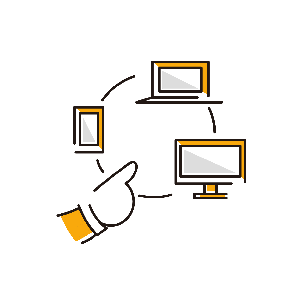 Notionは様々なデバイスからアクセス可能