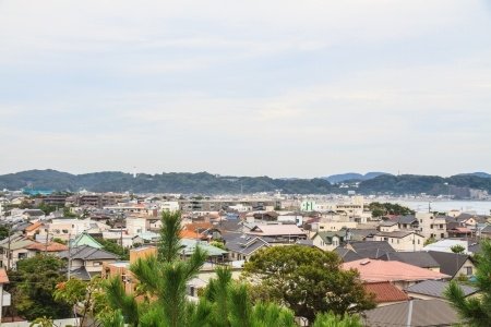 町鎌倉の海の景色
