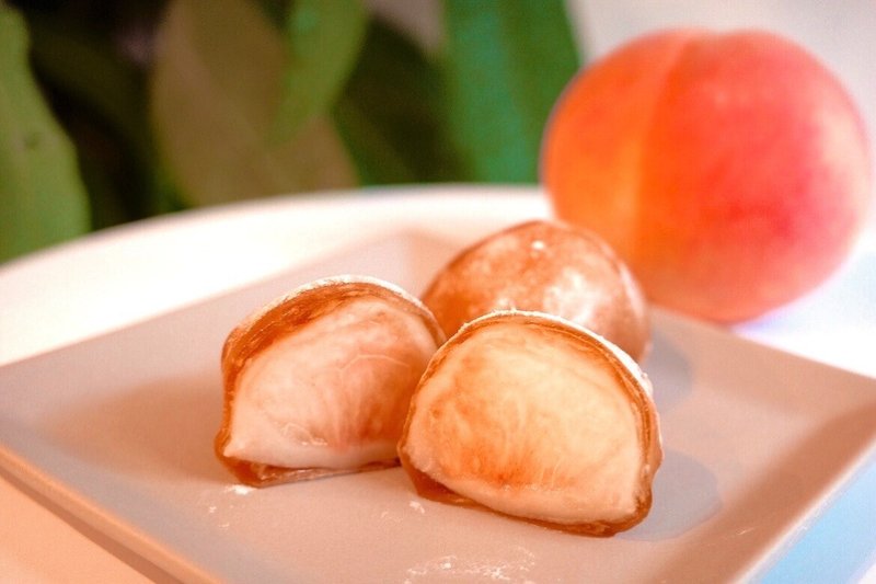 桃とアールグレイのわらび餅