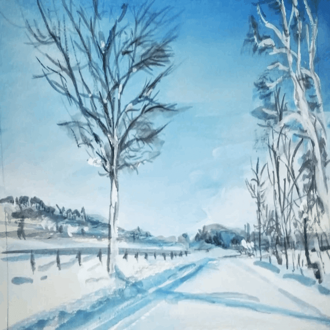 ※油絵・画家・尾形民子　蔵王の冬景色※新品 冬景色13｜北海道の熊おやじ〜北海道の179市町村の歴史と観光スポット