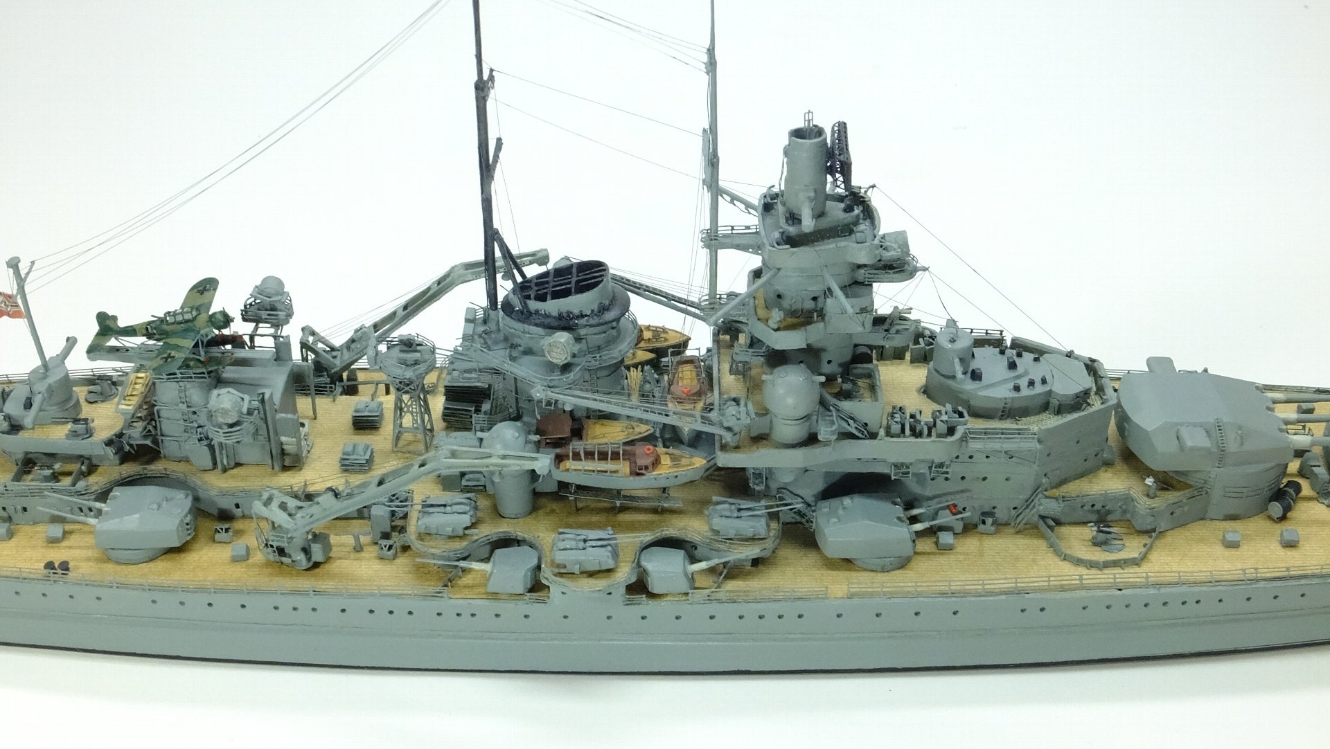 DKM Gneisenau ドイツ海軍巡洋戦艦 グナイゼナウ (Tamiya 1/700 waterline kit)｜タイムクラフト造船所