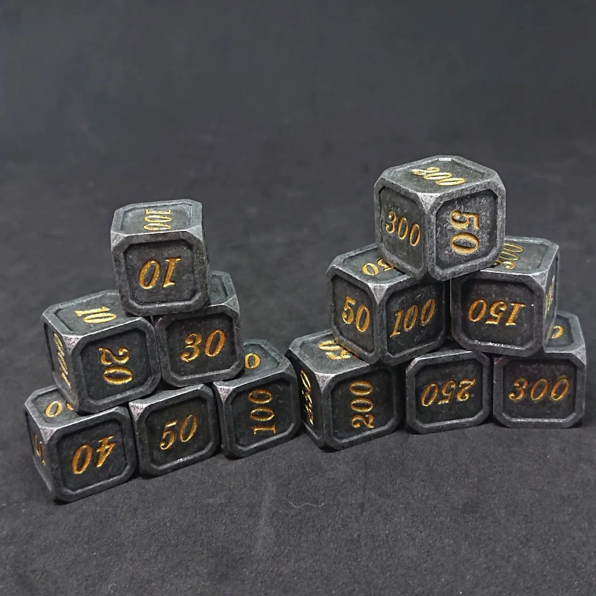 完売絶版品 15セット限定ダイス アンティーク調 (金文字)｜トリート工房