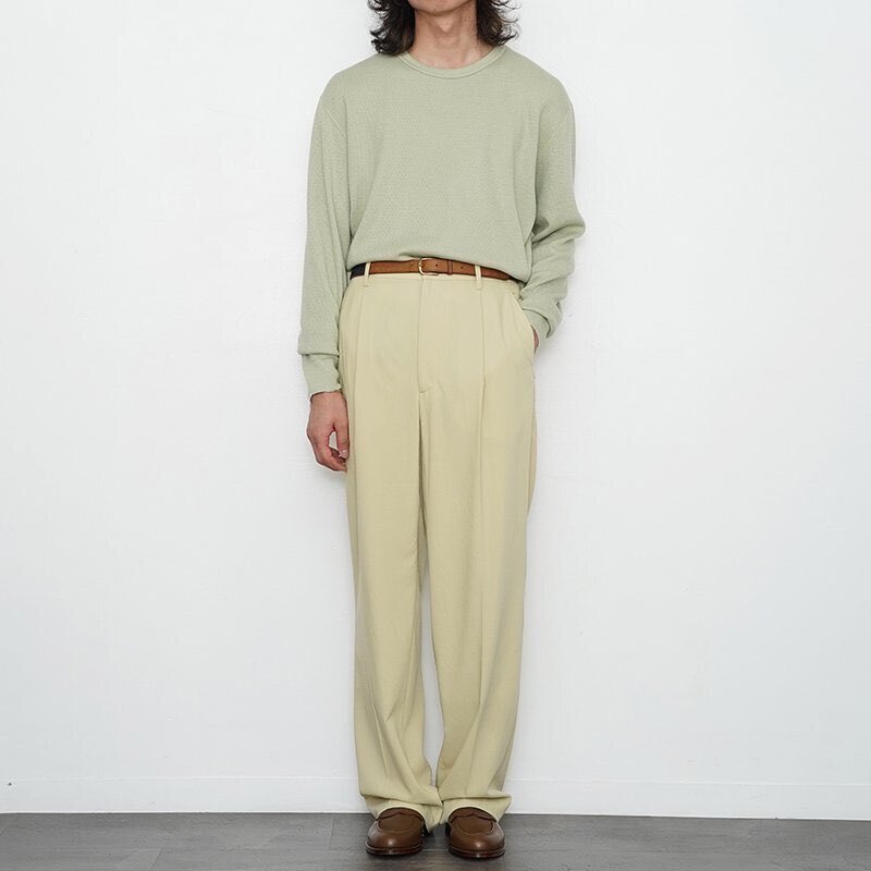 トップス LIGHT THERMAL P/O Auralee Light Thermal P/O Light Khaki | Cultizm