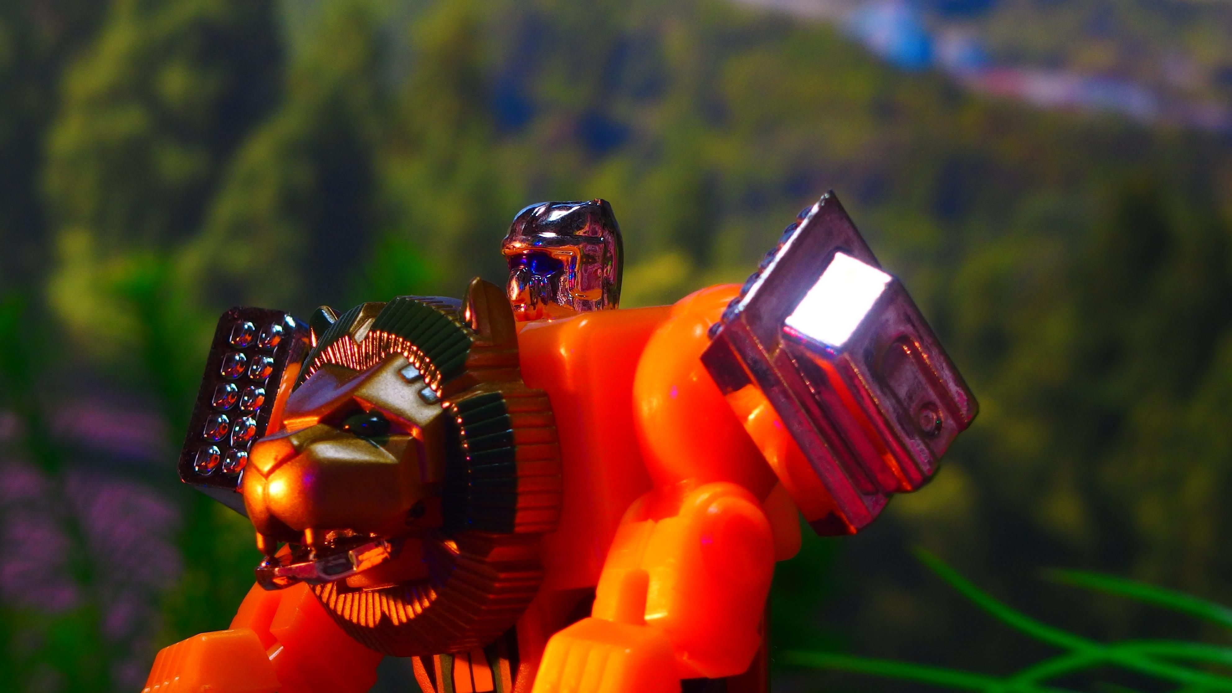 フックトイ][変形ロボ]ジオラマ玩具レビュー208 ライオン(動物変身戦隊