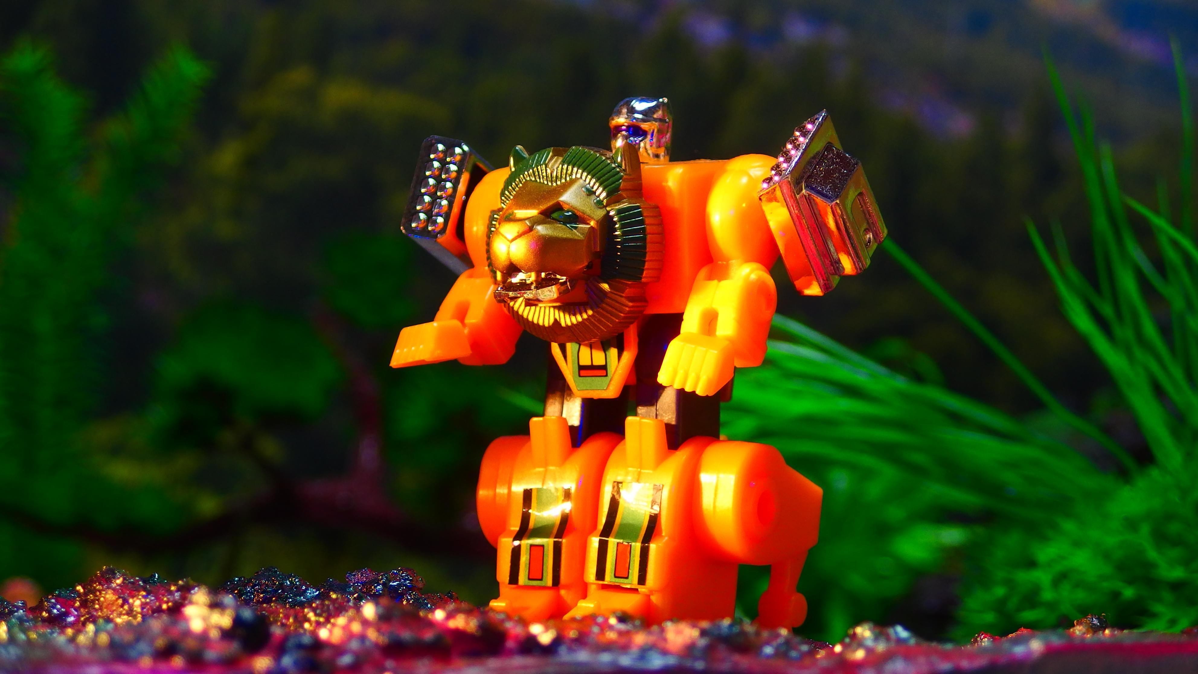 フックトイ][変形ロボ]ジオラマ玩具レビュー208 ライオン(動物変身戦隊