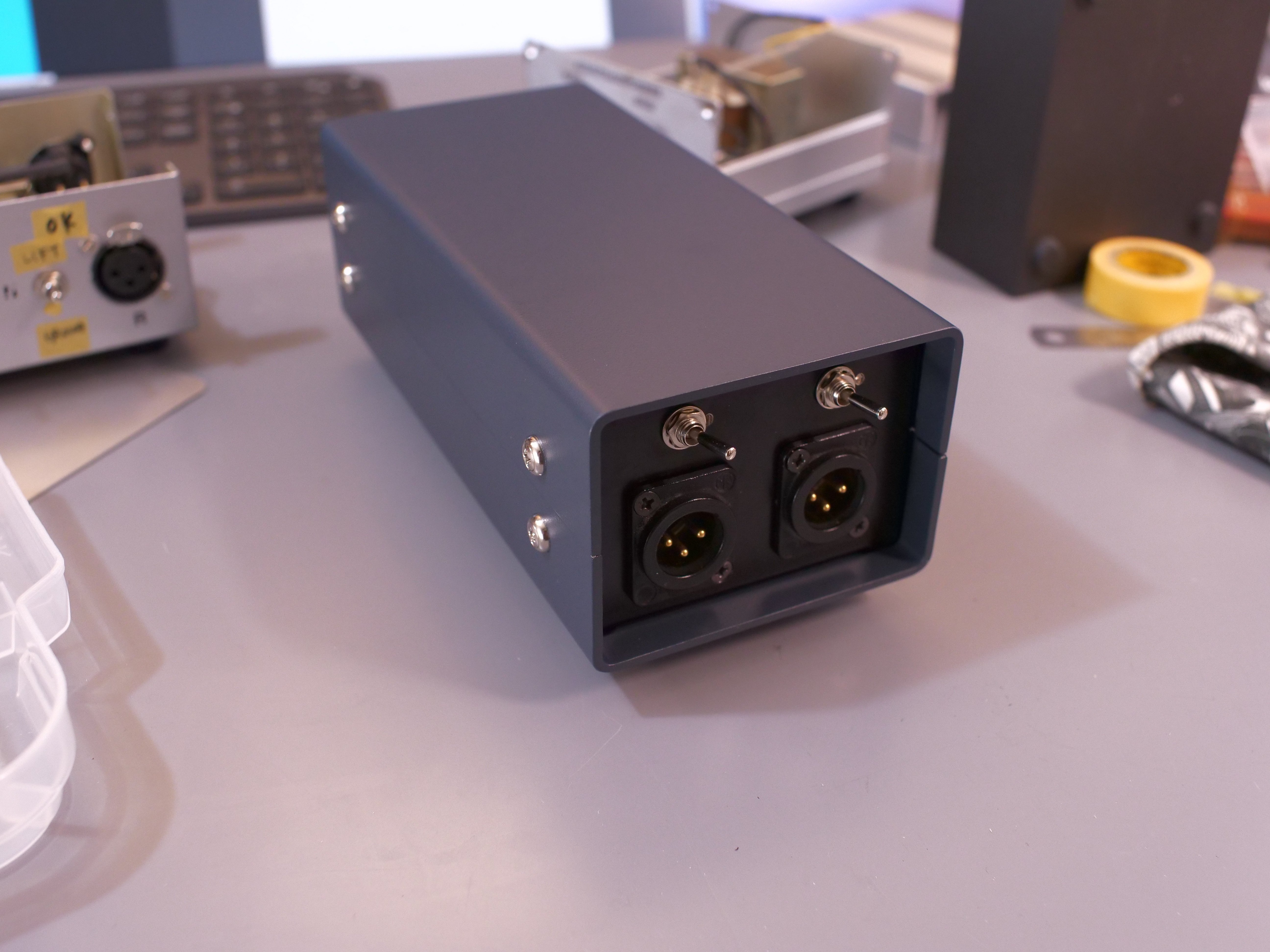 ステレオ仕様のトランスボックスを自作しました。600Ω:600Ω ステレオ仕様のトランスボックスを自作しました。600Ω:600Ω