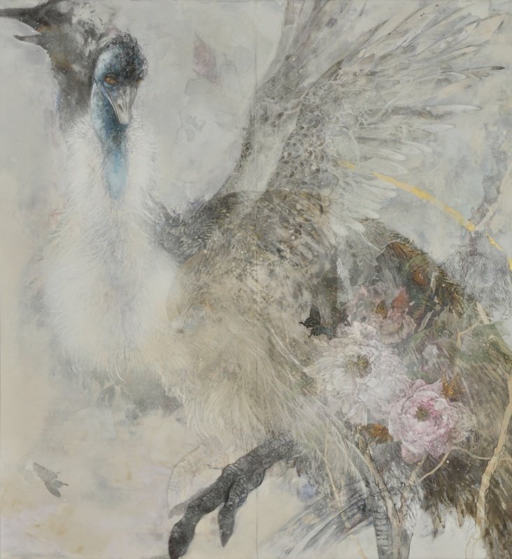 各種公募展入選作家による現代アートリアリズム作品 『山スズメ』 各種