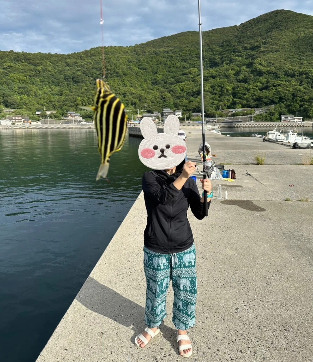 魚が釣れたわたし