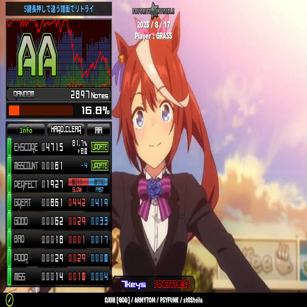 音ゲー日記20230816｜GRASS