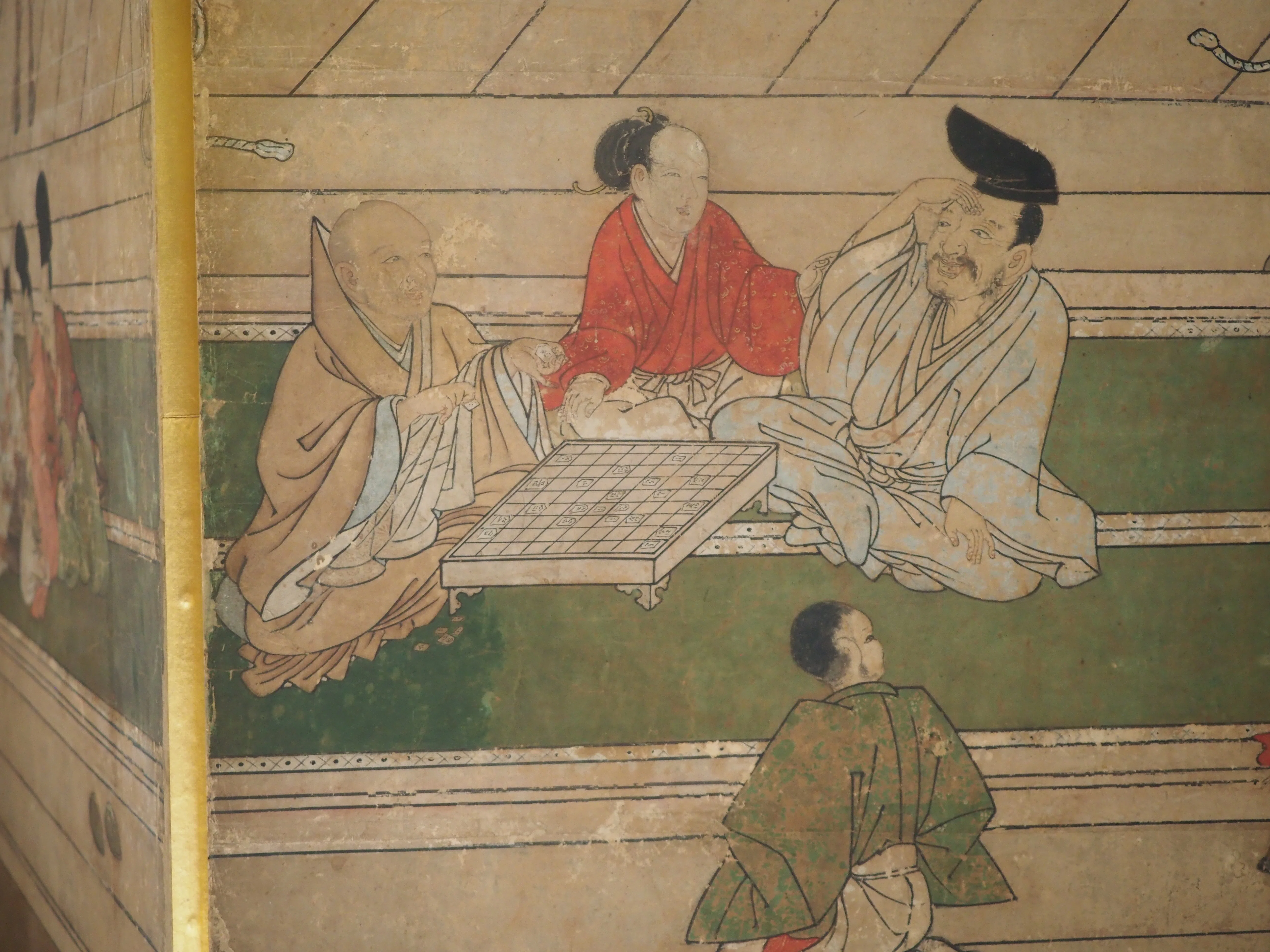 六頭の馬と室町時代の風俗が描かれた、めでたい《厩図屏風》 @東京国立