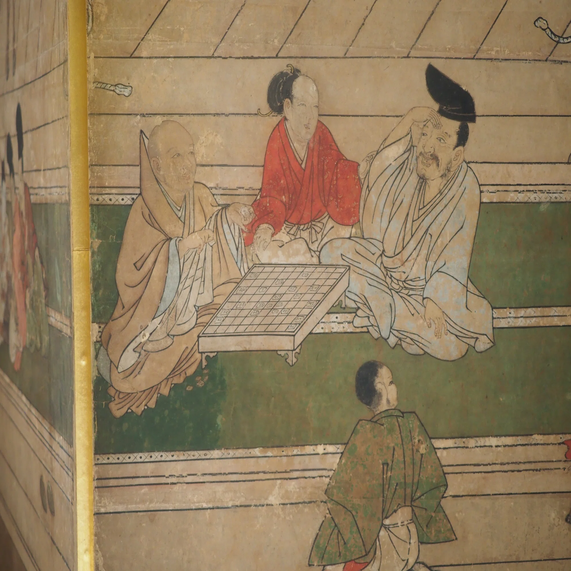六頭の馬と室町時代の風俗が描かれた、めでたい《厩図屏風》 @東京国立 