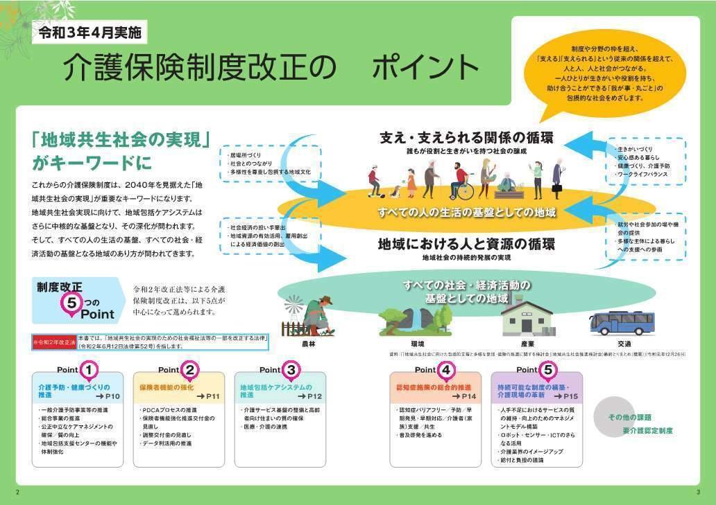 新刊】地域共生社会実現のための 介護保険制度 改正点の解説 令和3年4
