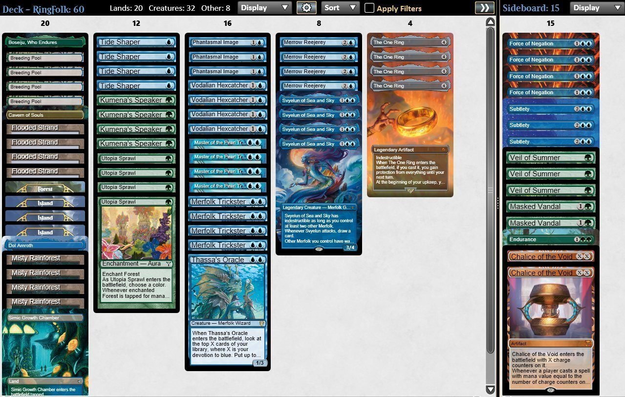 モダン用マーフォークデッキ MTG モダン マーフォークデッキパーツ