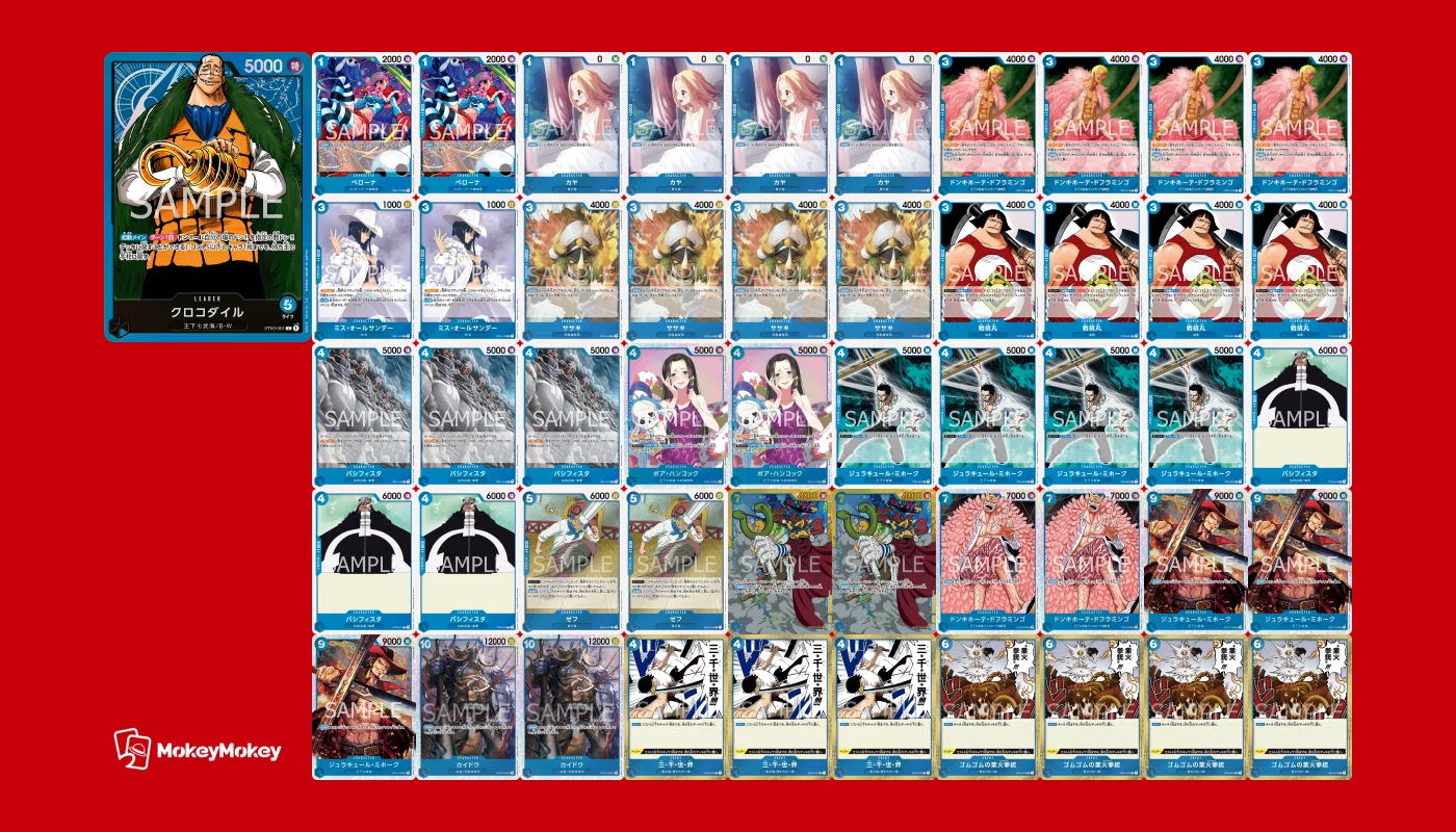 基本無料】勝てる青クロコダイル(6弾環境対応)｜雨木ゆず/ﾜﾝﾋﾟTCG