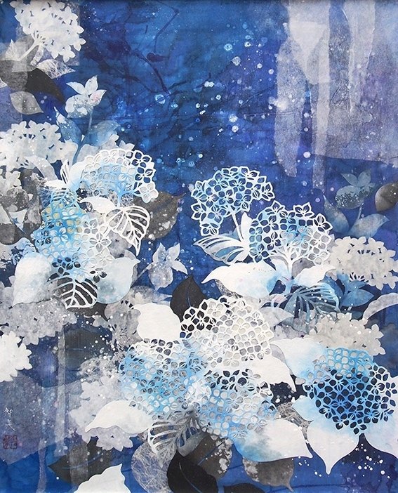 白い雨（2022）絵とエッセイ | 華色切絵 【公式サイト】