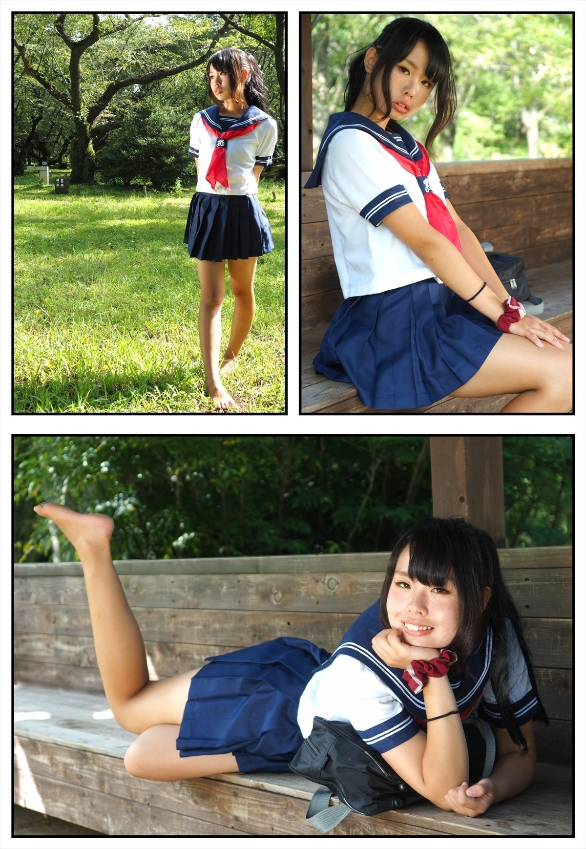 女子高生裸足 