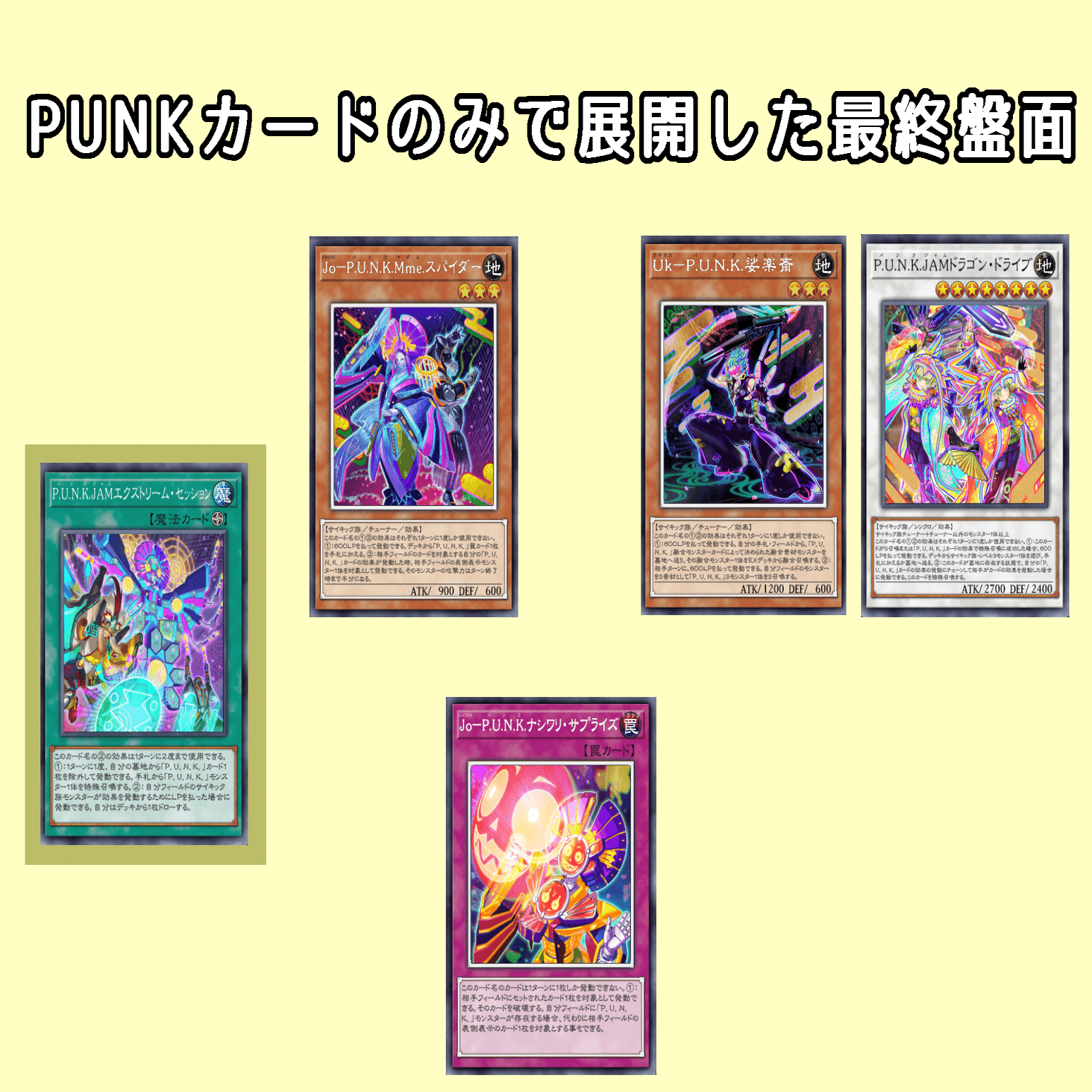 PUNK』テーマの基本展開と特徴解説【遊戯王MD】｜あまざけ＠としけば！