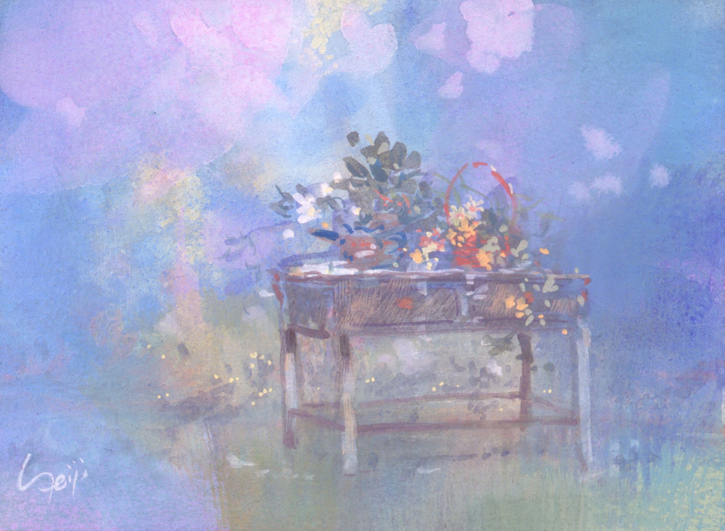 美しい水彩ガッシュ画船本清司の世界｜船本清司ガッシュ画