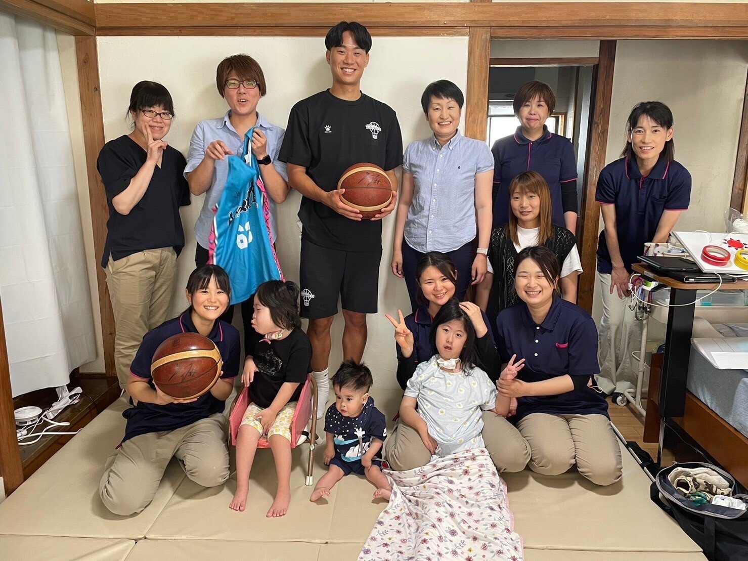 佐賀バルーナーズの井上諒太選手が、にこっとにやってきた！｜荒牧順子