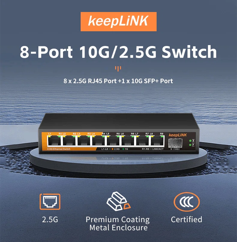 激安なkeeplink 2.5GbEスイッチのレビュー｜ゆあ