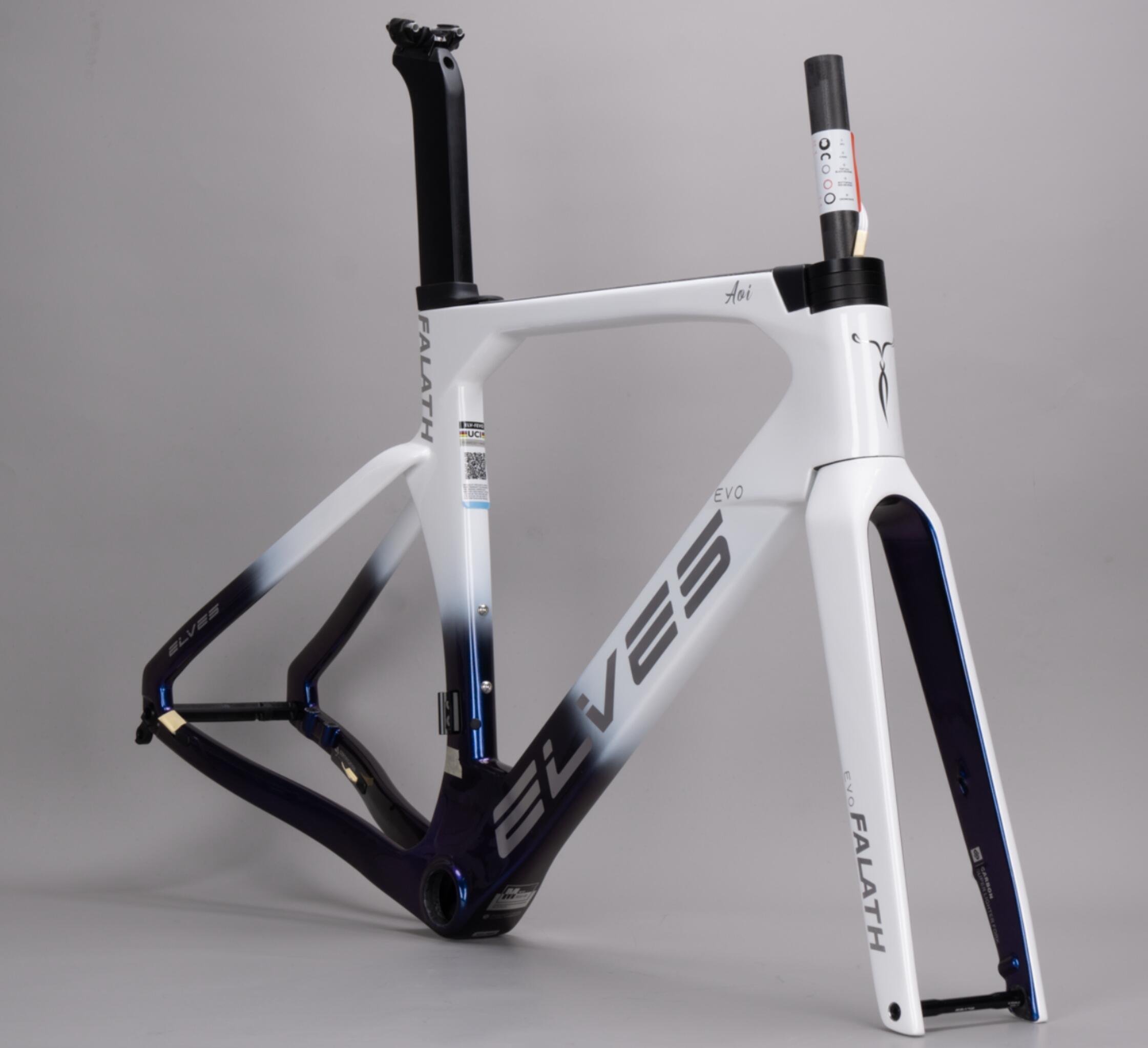 カーボンフレーム ホワイト ロードバイク elves カーボンフレーム