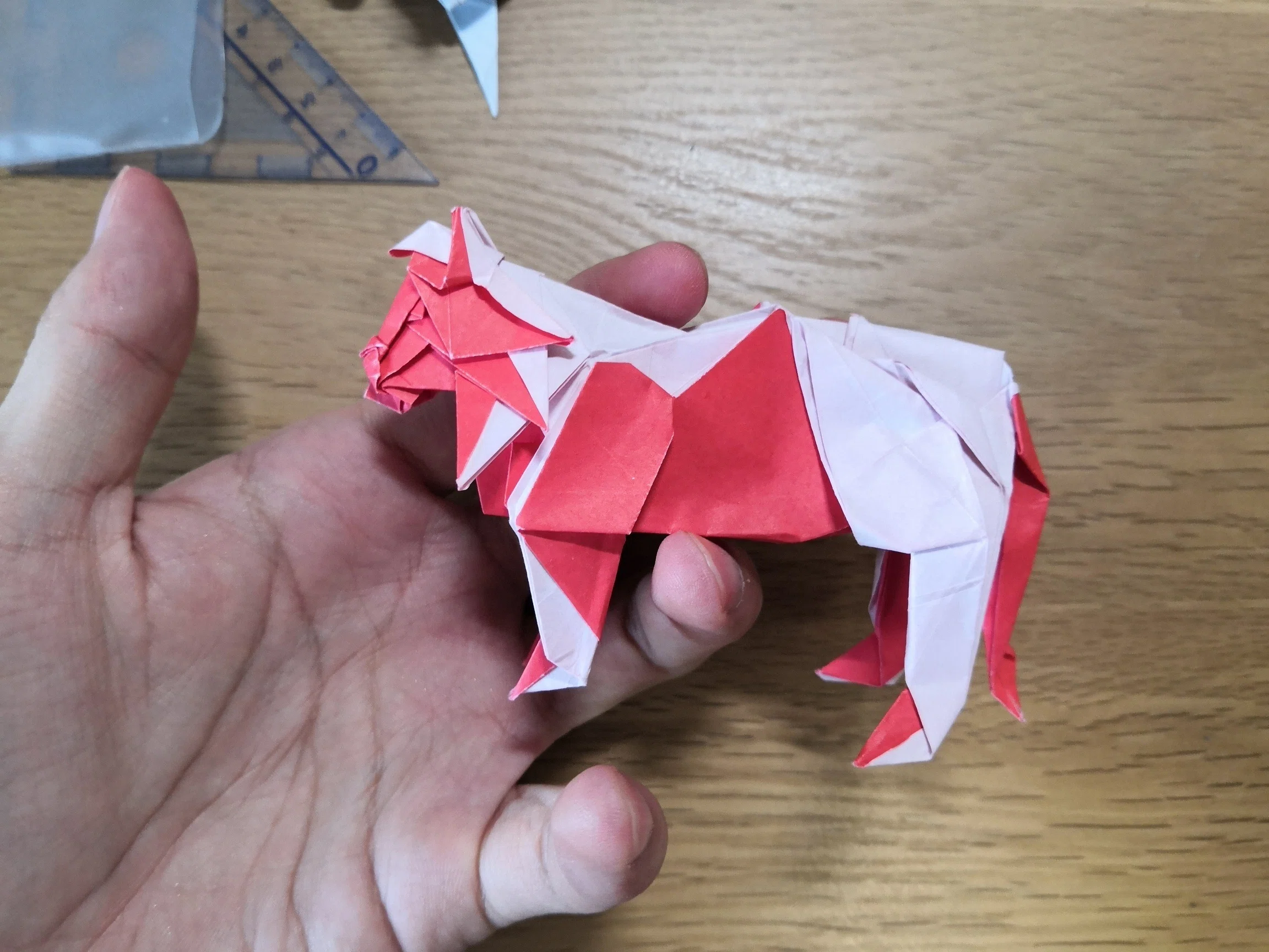 折り紙作品「ライオン」について｜しいたけ