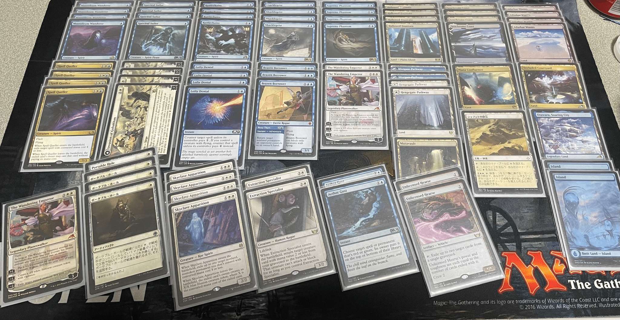 MTG パイオニア『青単信心』デッキ サイドボードあり 青単信心