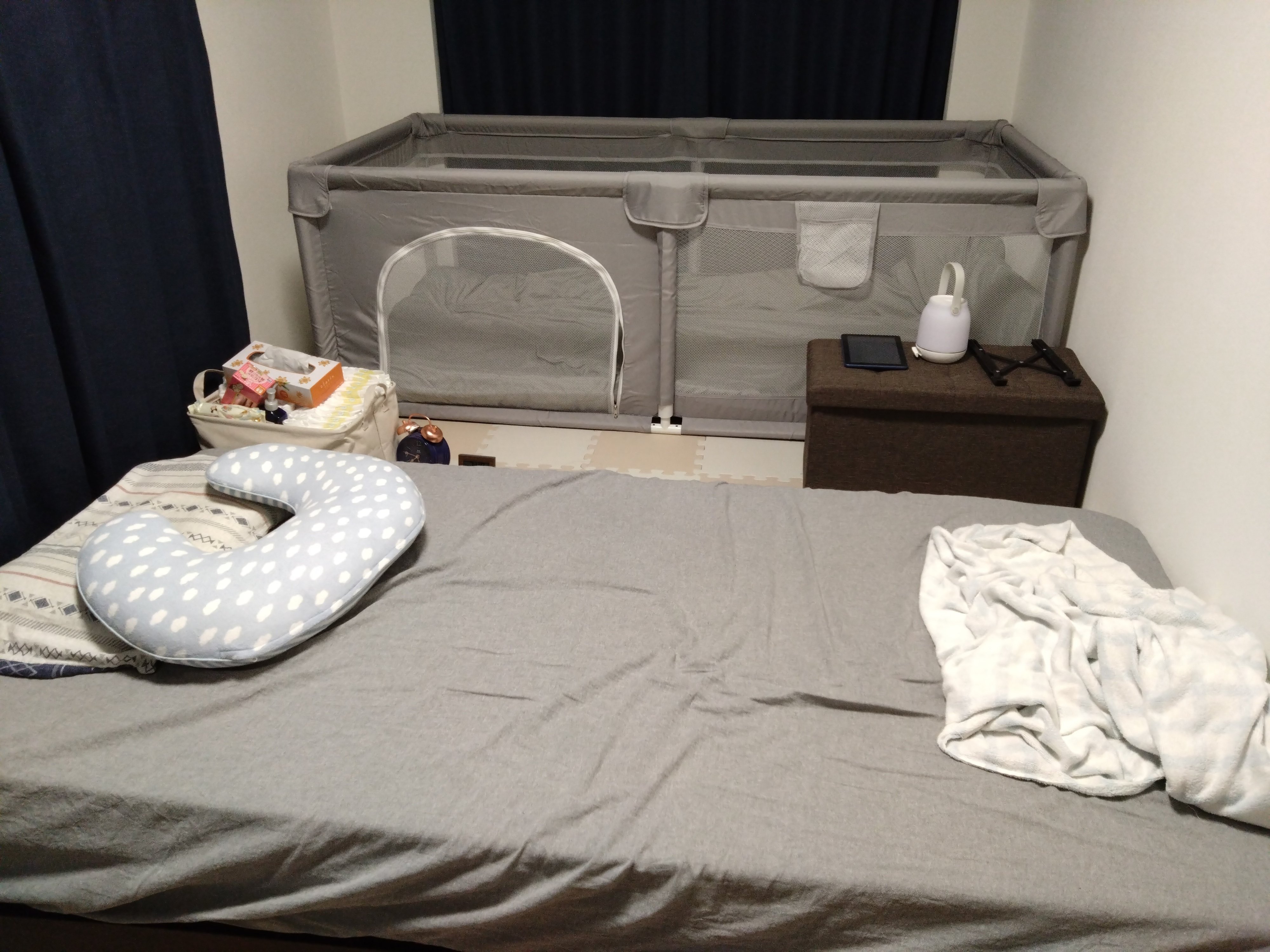 ベビーアムール Bebamour ベビーベッド 折りたたみ式 ベッドインベッド 添い寝 簡易ベッド 新生児 携帯型ベビーベッド 通気性 高さ Bebamour ベビーアムール 折りたたみ式ベッドインベッド ホワイト