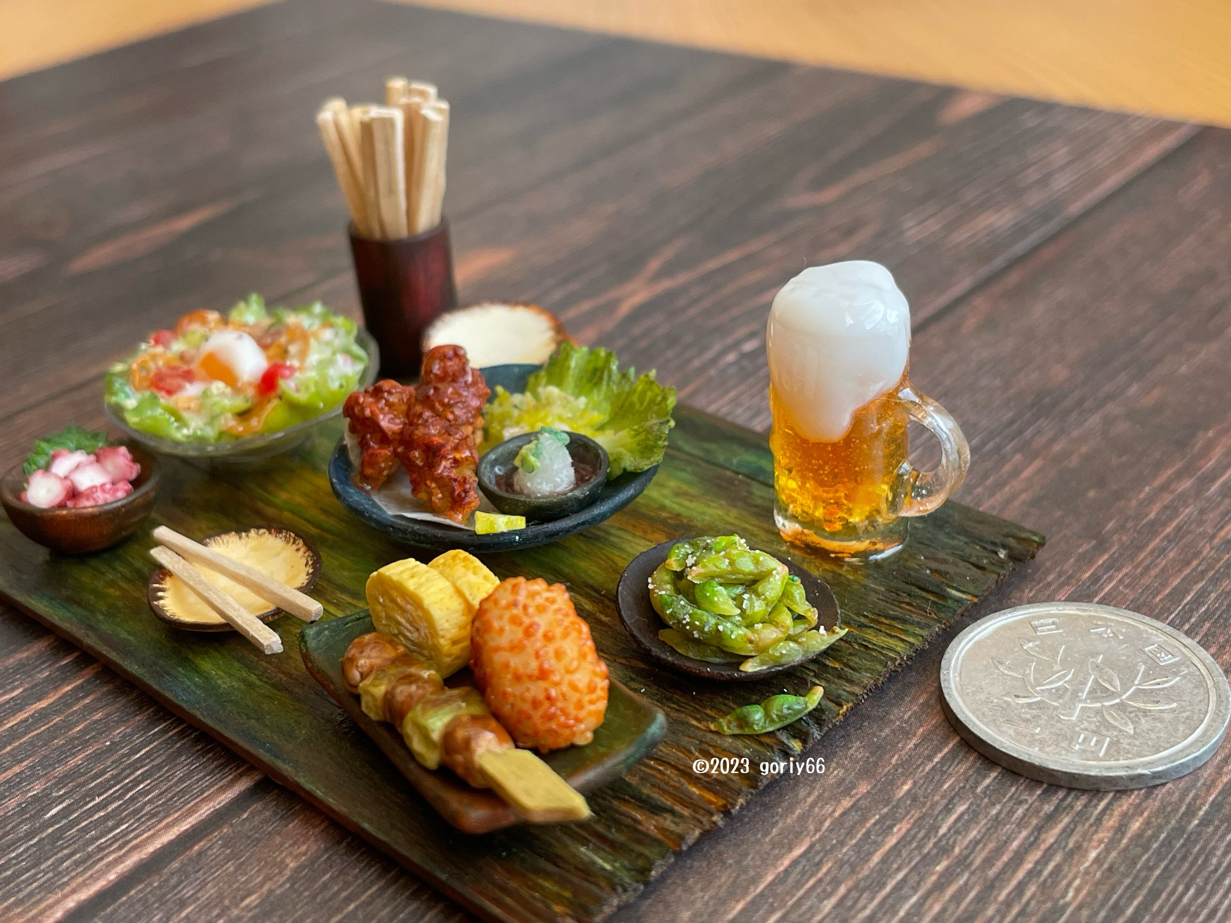 ミニチュア】枝豆～居酒屋セットに加入🍻～｜goriy66