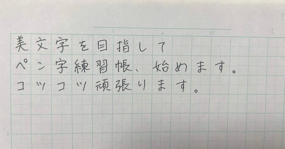 ペン字練習帳1冊で、どこまで美文字になることが可能か~Part1~｜コピペテック
