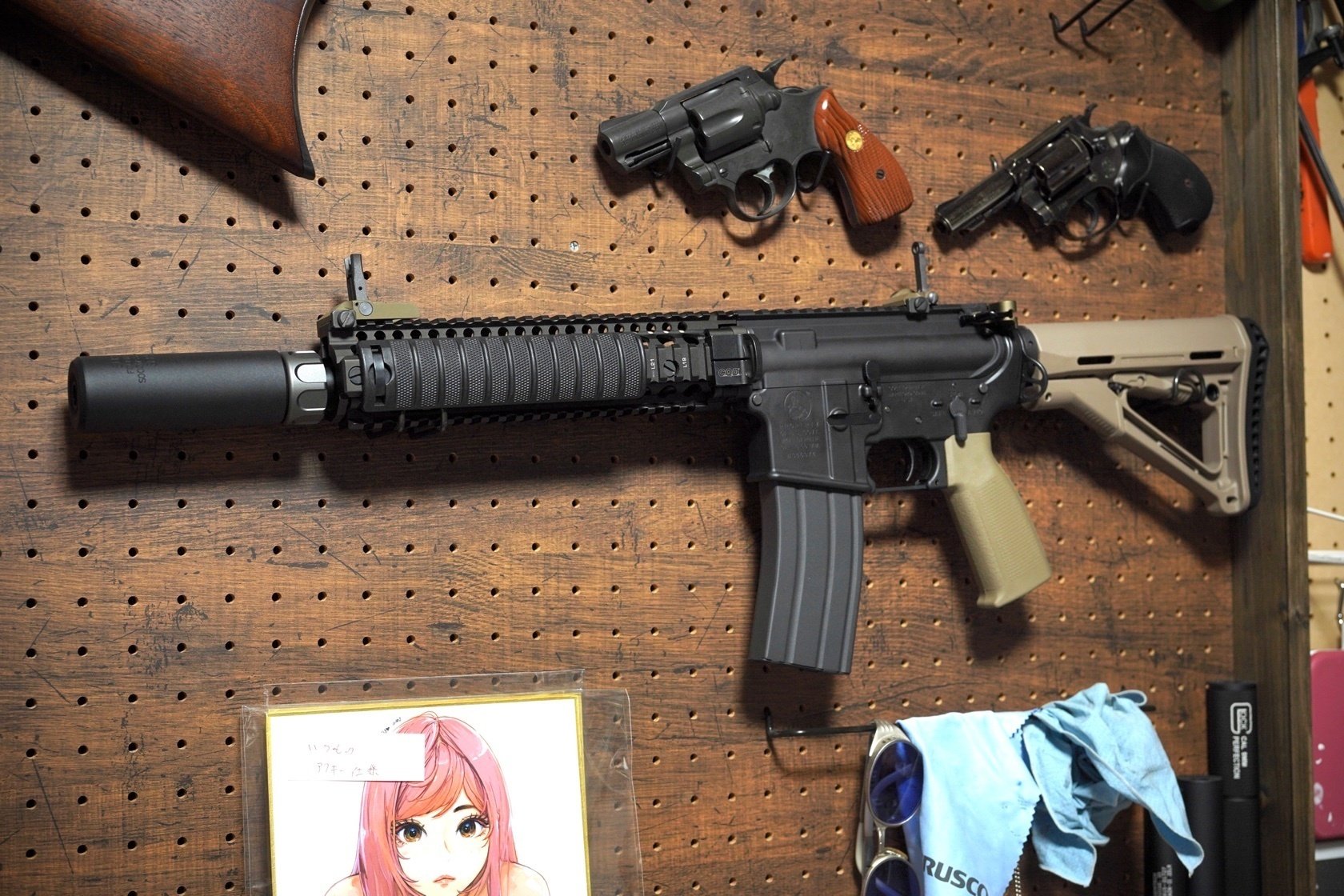 東京マルイMWSカスタムMK18 mod.1にCQDスリングスイベルをインストール