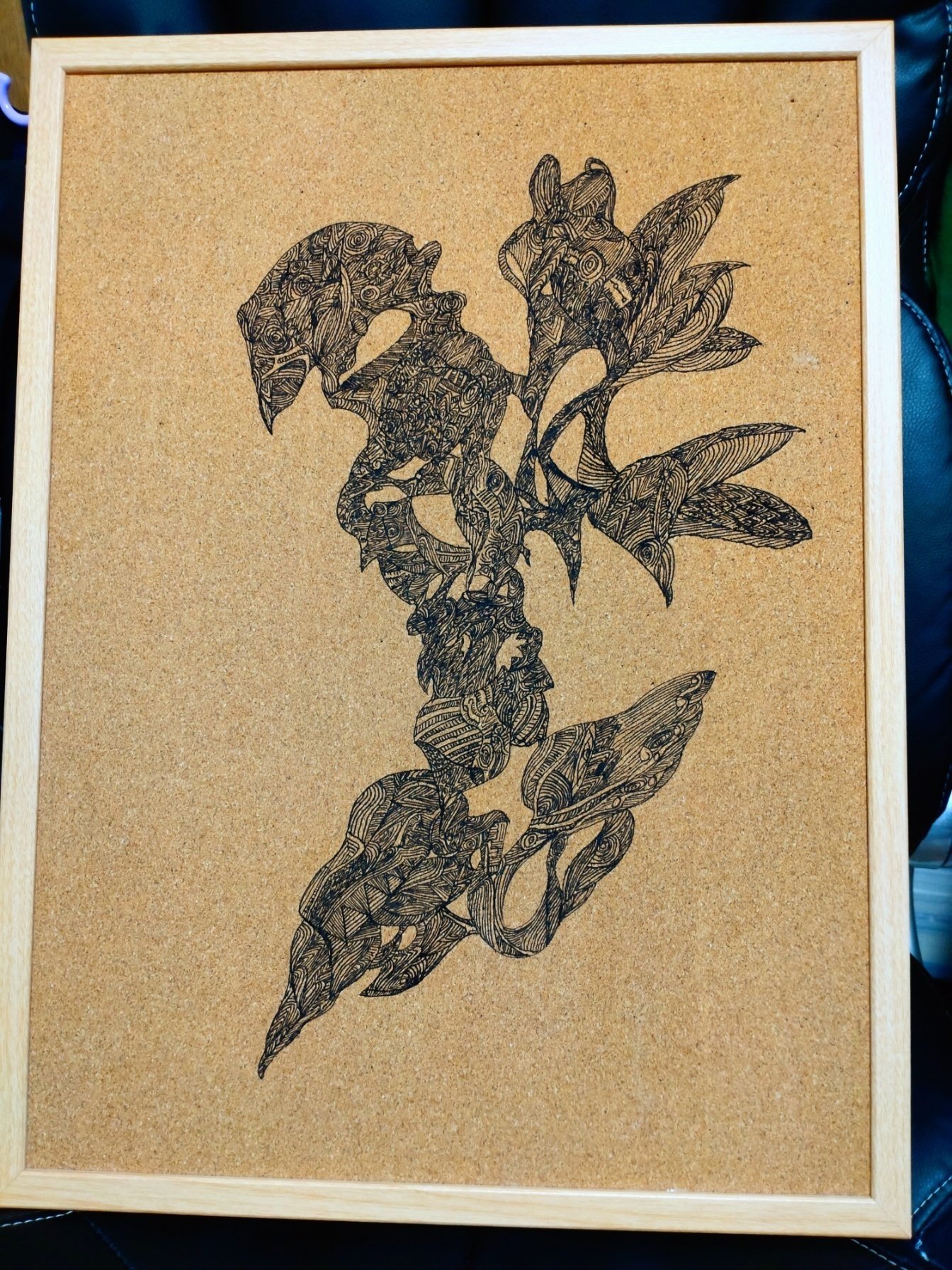 【美品】流木とコルクのお洒落なコルクボード（Drift Design) 美品】流木とコルクのお洒落なコルクボード（Drift Design) Drift www