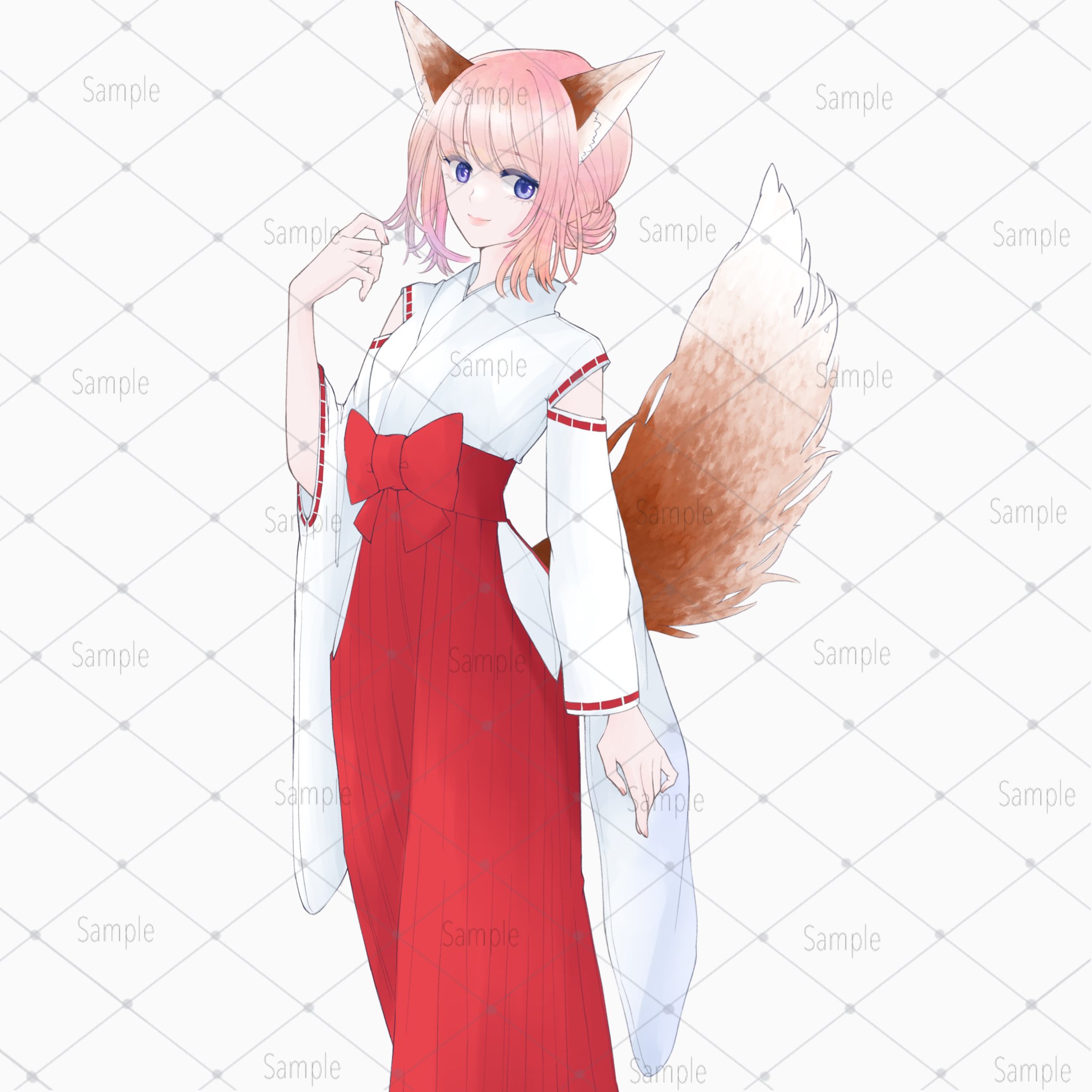 九尾、狐の巫女￤BOOTH出品｜saki_813
