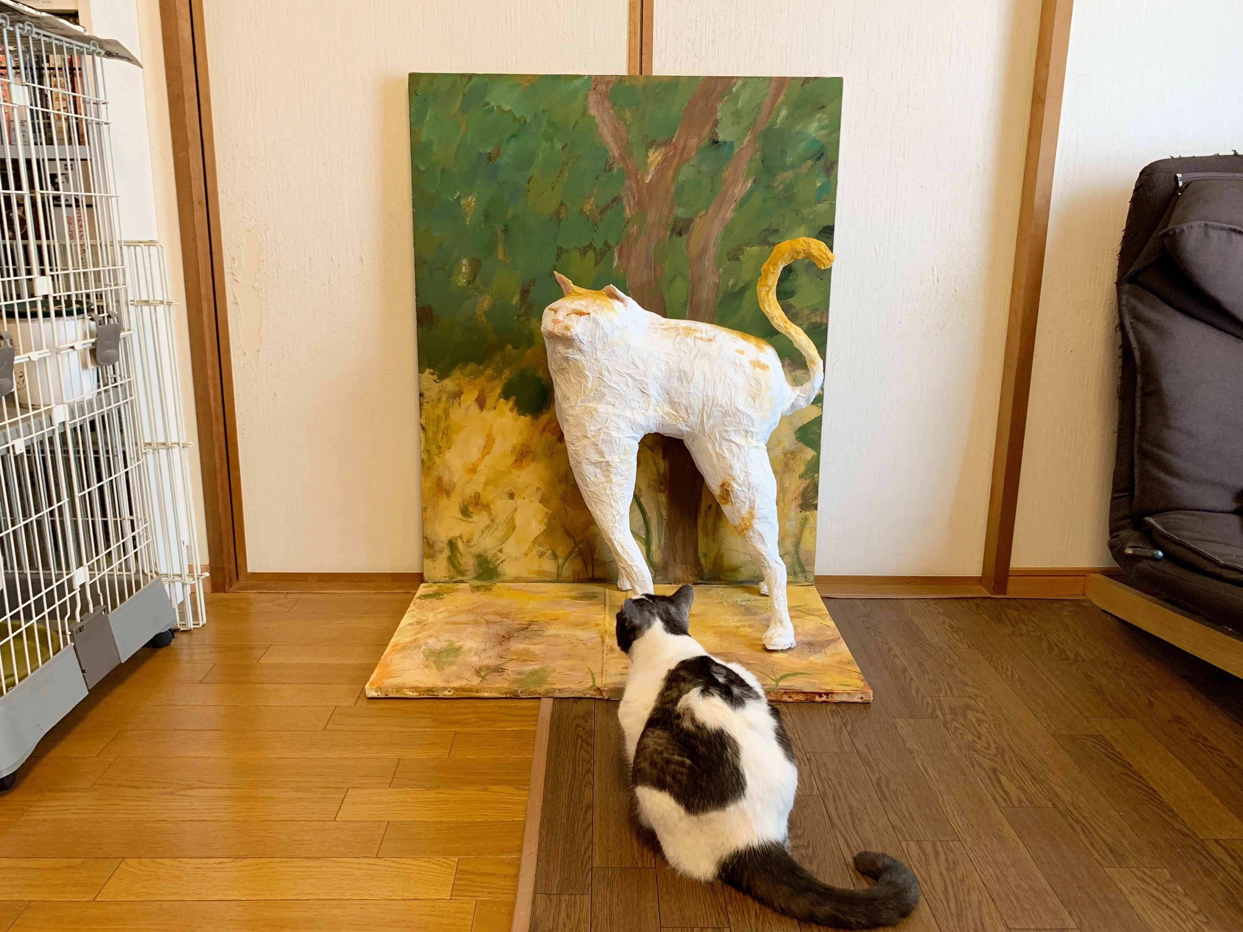 ピエール・ボナールの「白い猫」を実体化し、共に暮らす｜ロクガツフツカ