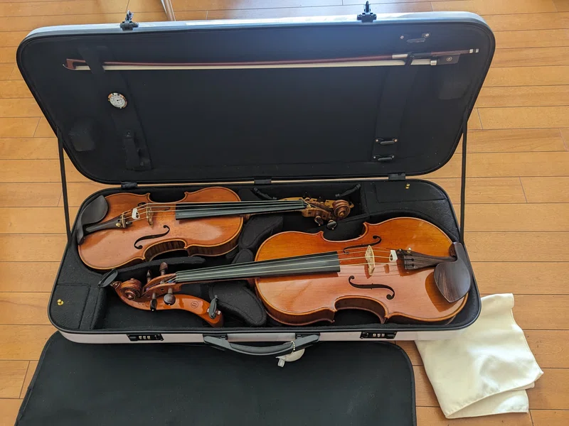バイオリンビオラダブルケース （MAURIZIO RIBONI】Violinダブルケース 