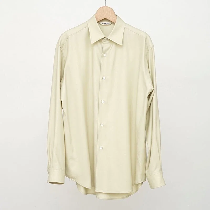 上質セットアップ【AURALEE】SUPER LIGHT WOOL SHIRTS & EASY SLACKS 