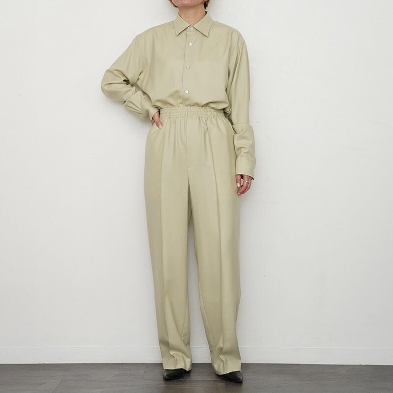 上質セットアップ【AURALEE】SUPER LIGHT WOOL SHIRTS & EASY