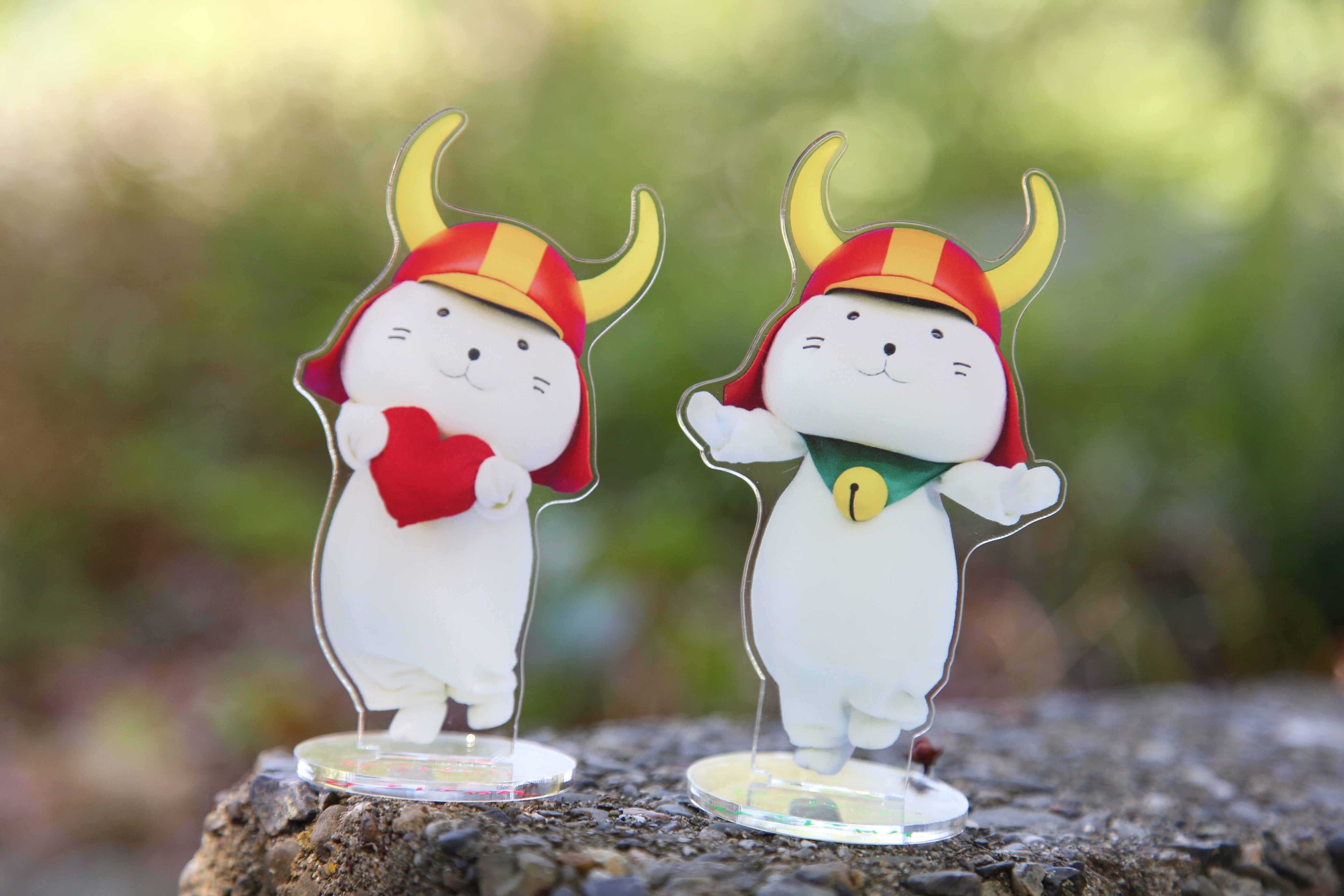 ひこにゃん　ハート持ちぬいぐるみ 鐘の丸・戦国桜売店限定品 ひこにゃんぬいぐるみ 【ハート】