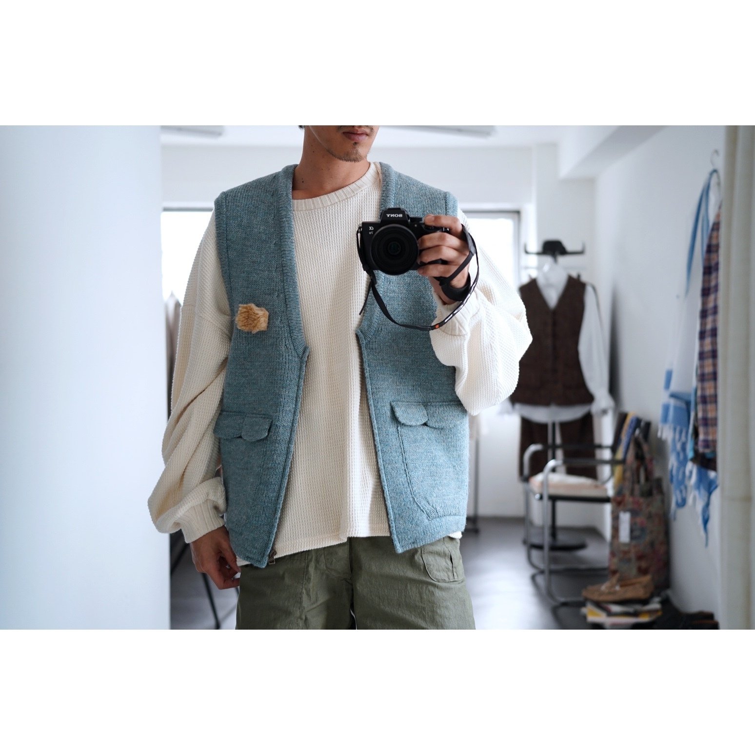 refomed リフォメット　コットンニットベスト　ドライタッチ refomed リフォメットコットンニットベストドライタッチ