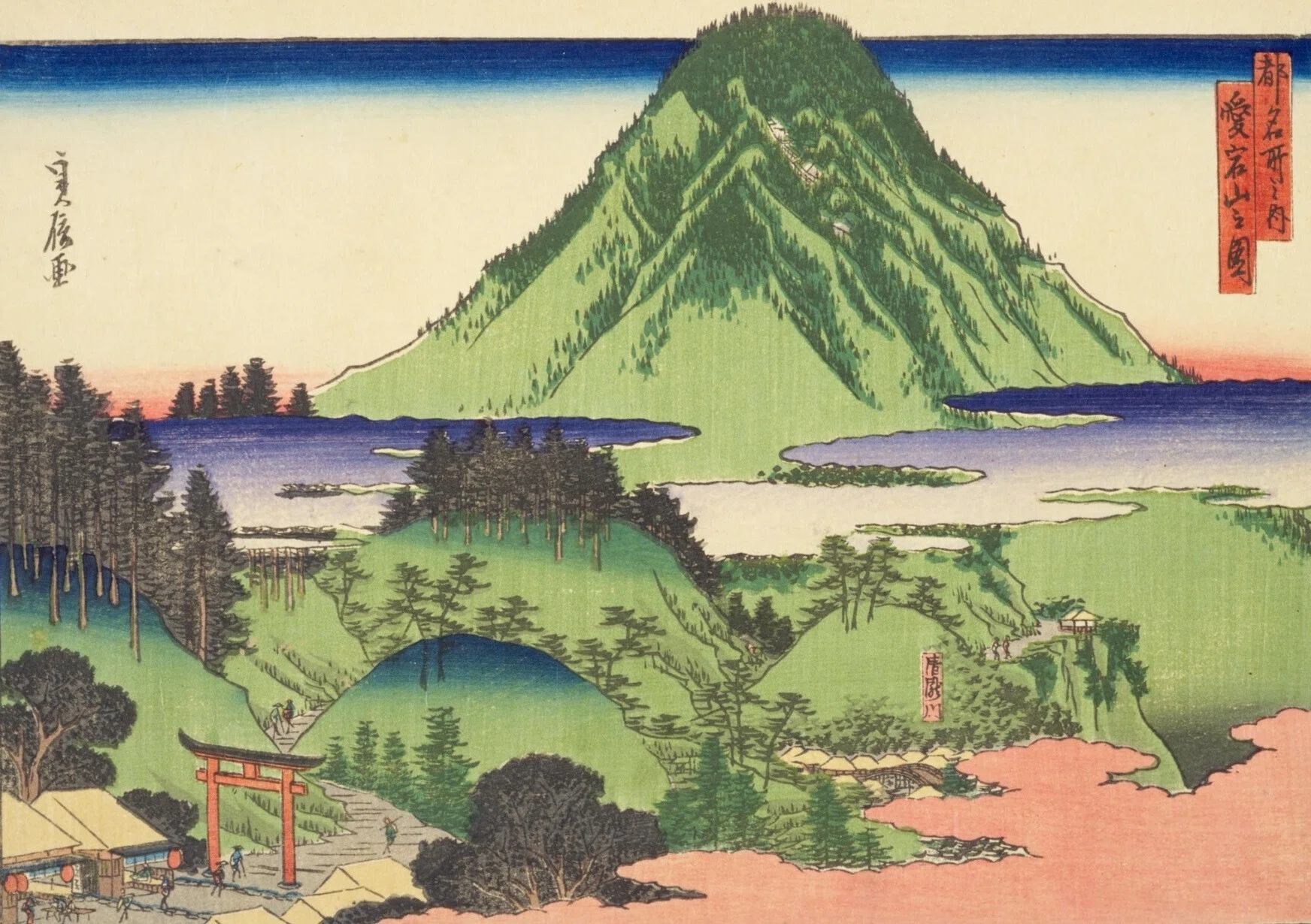 大珍品 勅賜 天皇 愛宕山 白雲寺 太郎坊 愛宕太郎坊 愛宕山大権現 掛軸 修験 京都】愛宕山之図｜mominaina