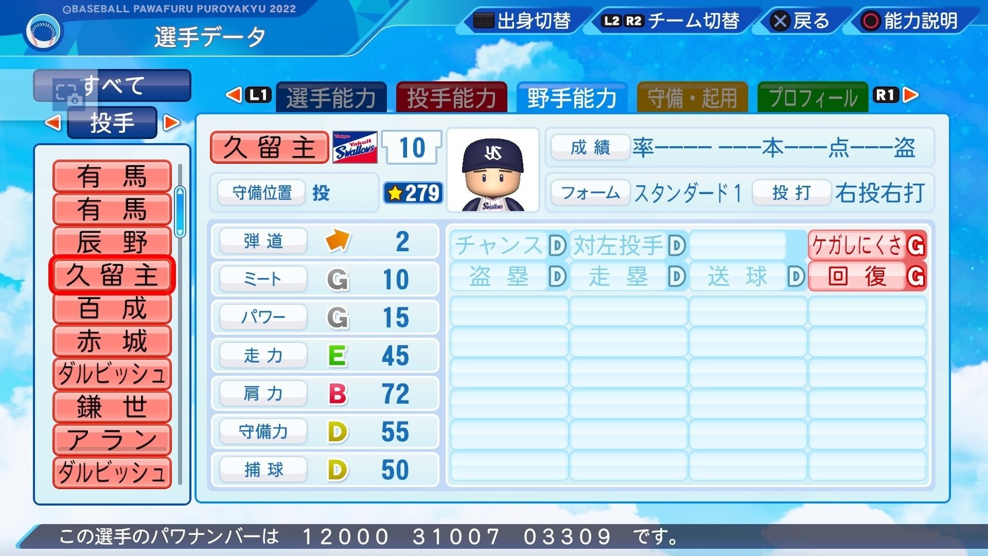 猪狩カイザース」二軍先発投手まとめ「パワプロ2022」｜kashi