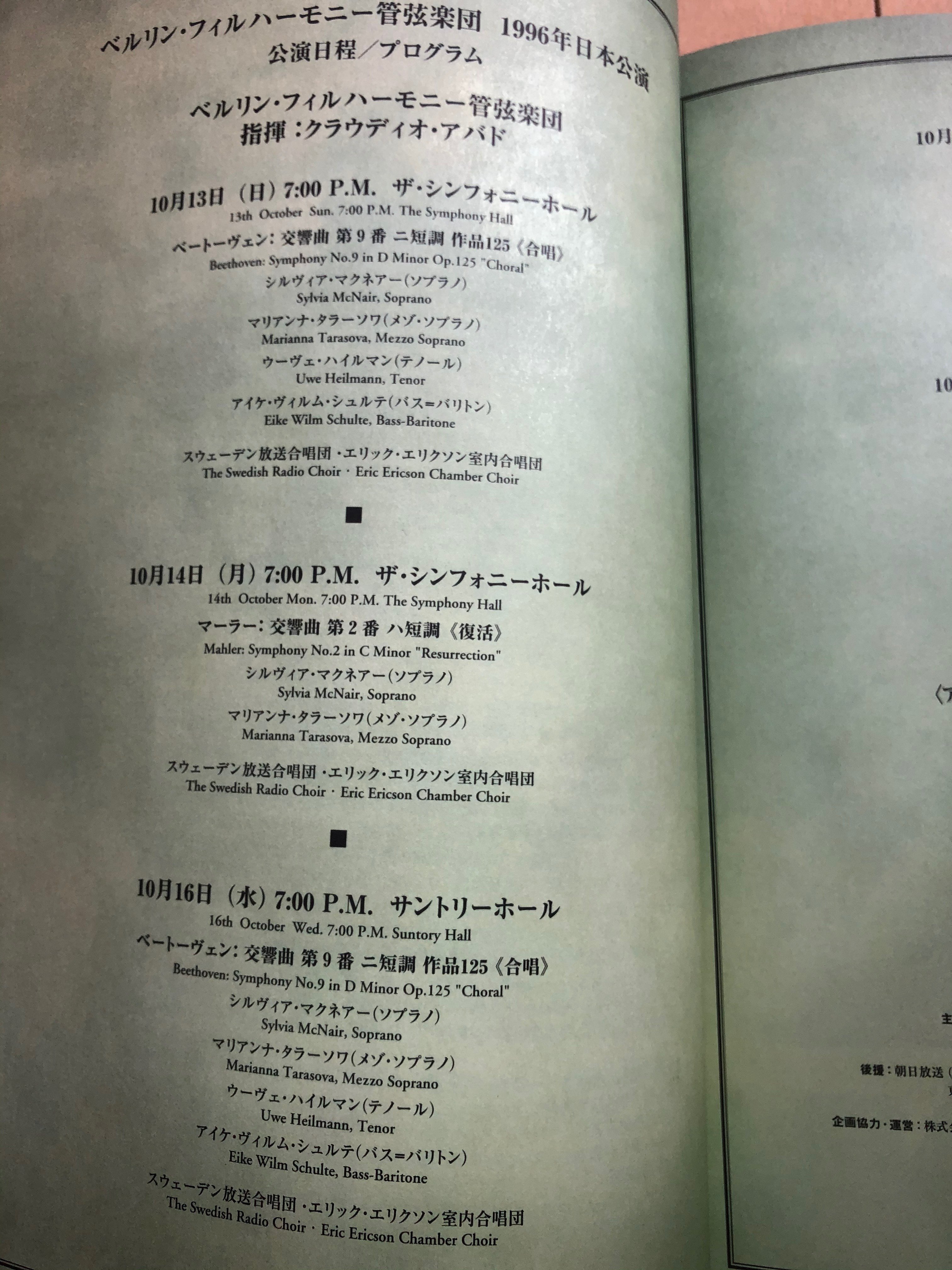 土居豊のエッセイ連載 【バブル期90年代の来日オーケストラ鑑賞