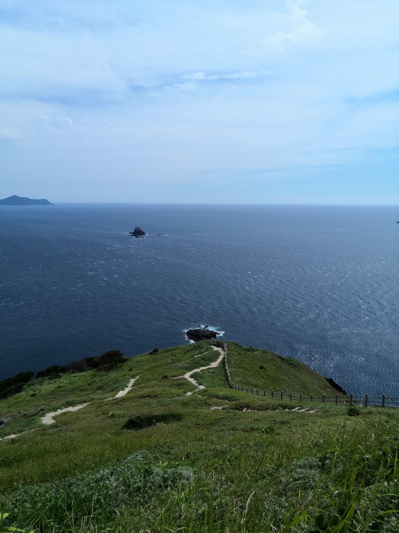 高茂岬から見える水平線