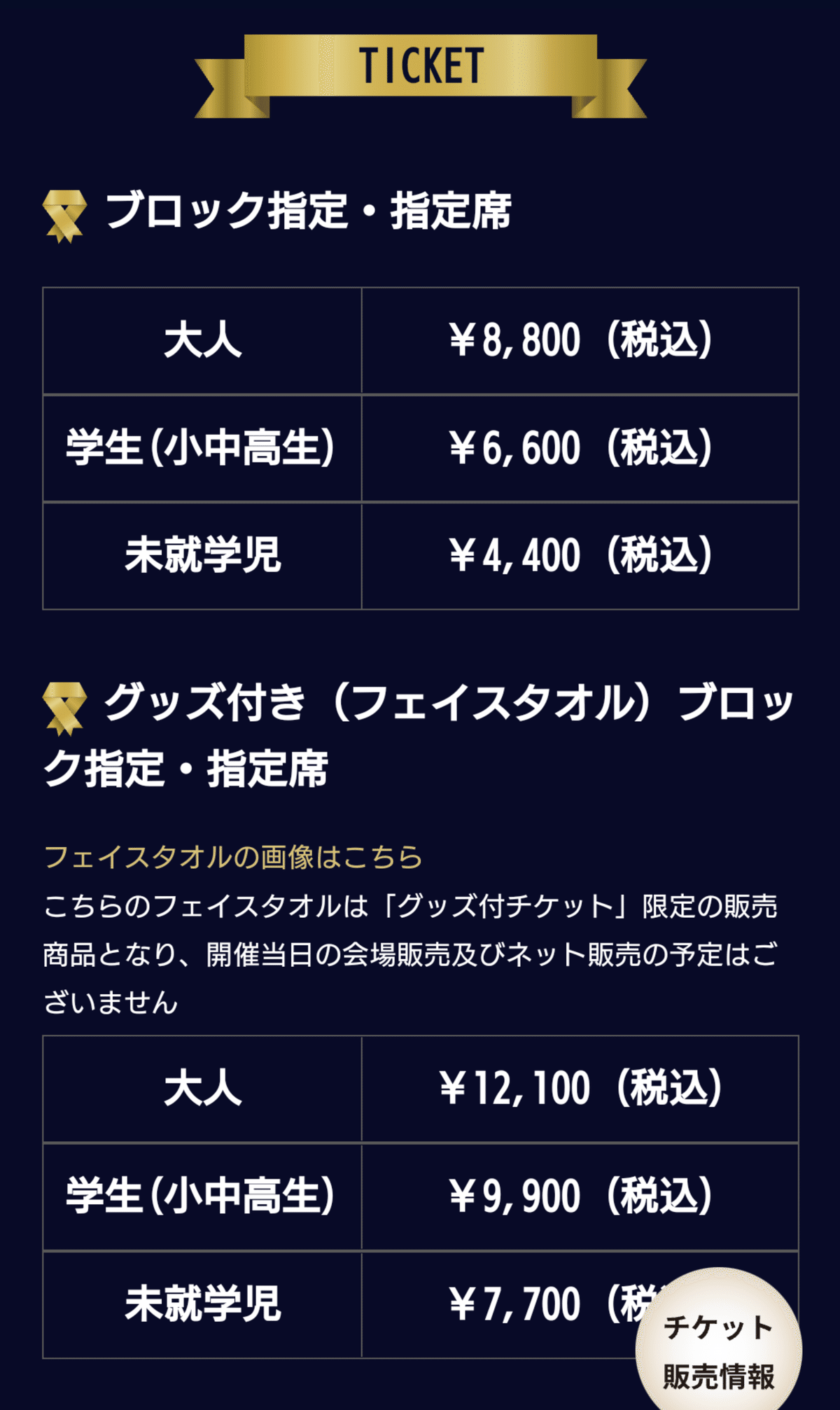 ディズニー ミュージック＆ファイヤーワークス 2024 チケットBブロック