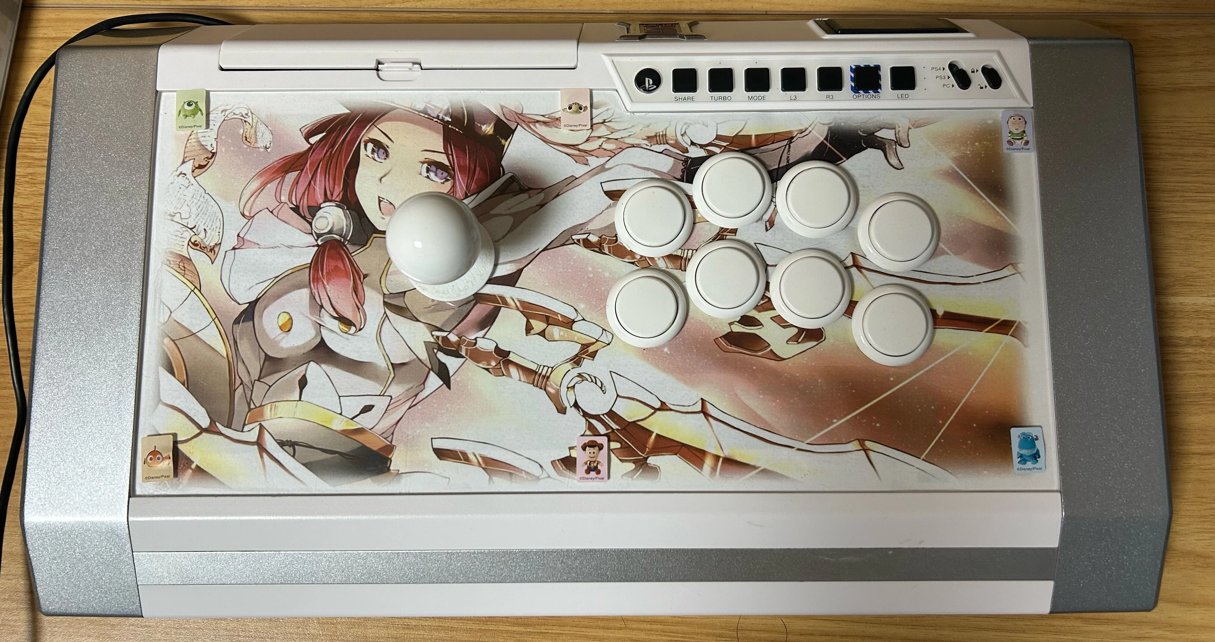 DRM JS アケコン 24mm 天板カスタム用クリアパネルセット DRMFTG
